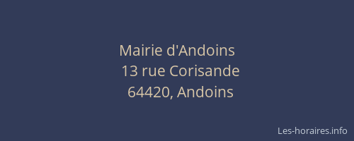 Mairie d'Andoins