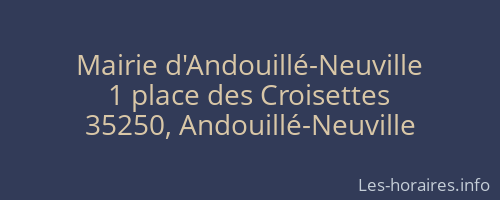 Mairie d'Andouillé-Neuville
