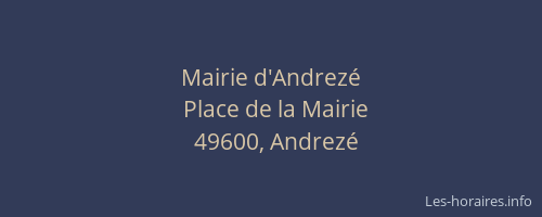 Mairie d'Andrezé