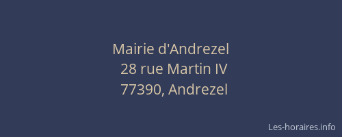 Mairie d'Andrezel