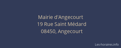 Mairie d'Angecourt