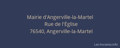 Mairie d'Angerville-la-Martel
