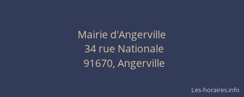 Mairie d'Angerville