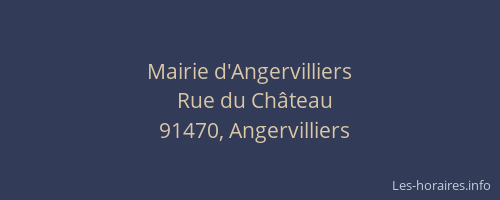 Mairie d'Angervilliers