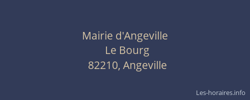 Mairie d'Angeville