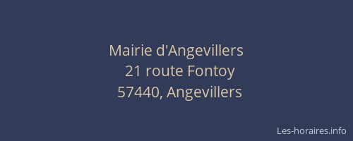 Mairie d'Angevillers