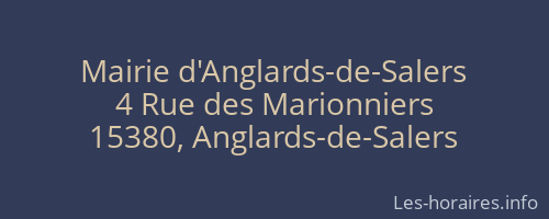 Mairie d'Anglards-de-Salers