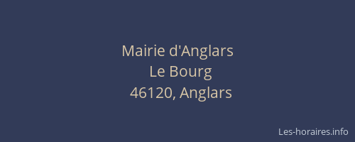 Mairie d'Anglars