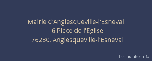 Mairie d'Anglesqueville-l'Esneval