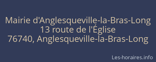 Mairie d'Anglesqueville-la-Bras-Long