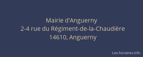 Mairie d'Anguerny
