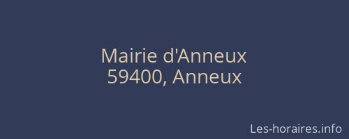 Mairie d'Anneux