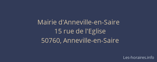 Mairie d'Anneville-en-Saire