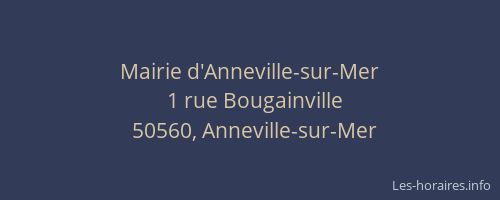 Mairie d'Anneville-sur-Mer