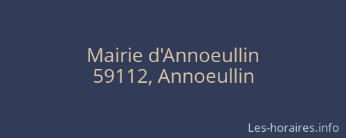 Mairie d'Annoeullin
