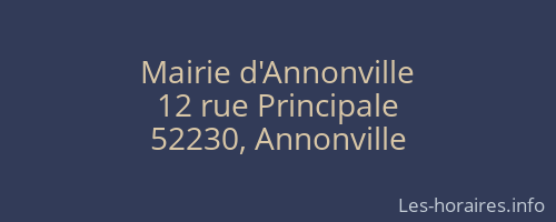 Mairie d'Annonville