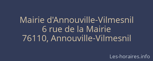 Mairie d'Annouville-Vilmesnil