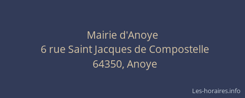 Mairie d'Anoye