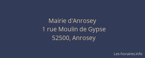 Mairie d'Anrosey