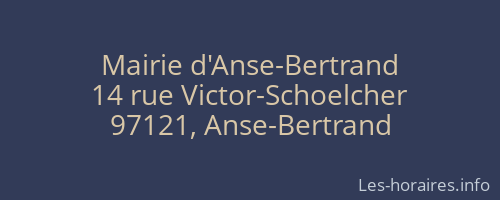 Mairie d'Anse-Bertrand