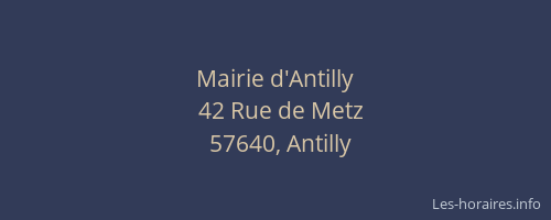 Mairie d'Antilly