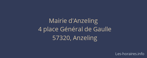 Mairie d'Anzeling