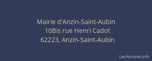 Mairie d'Anzin-Saint-Aubin