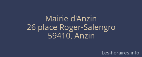 Mairie d'Anzin