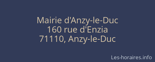 Mairie d'Anzy-le-Duc