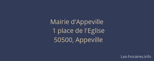 Mairie d'Appeville