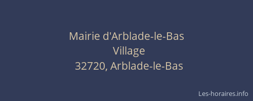 Mairie d'Arblade-le-Bas