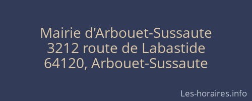 Mairie d'Arbouet-Sussaute