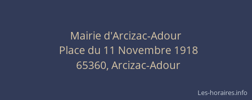 Mairie d'Arcizac-Adour