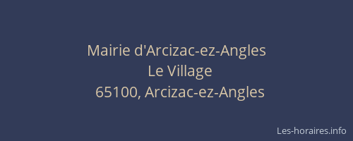 Mairie d'Arcizac-ez-Angles