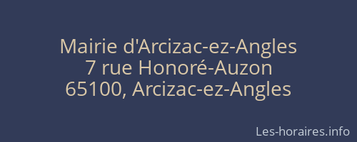 Mairie d'Arcizac-ez-Angles