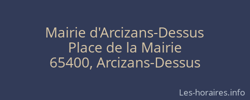 Mairie d'Arcizans-Dessus