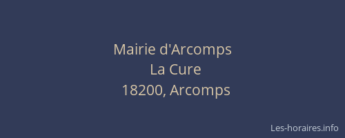 Mairie d'Arcomps
