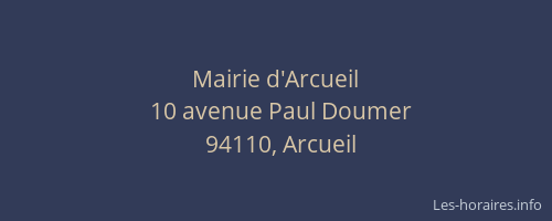 Mairie d'Arcueil