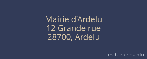 Mairie d'Ardelu