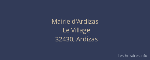 Mairie d'Ardizas