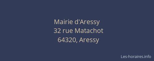 Mairie d'Aressy