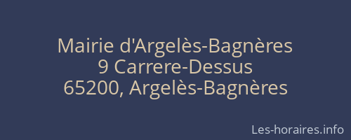 Mairie d'Argelès-Bagnères