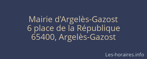 Mairie d'Argelès-Gazost