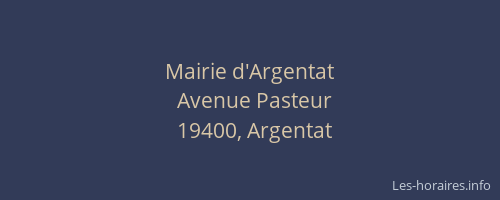 Mairie d'Argentat