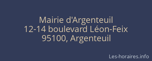 Mairie d'Argenteuil