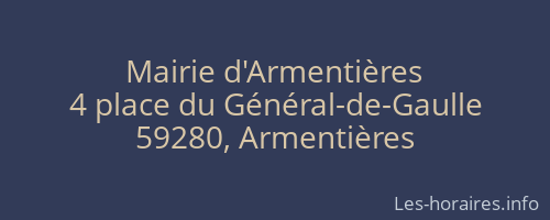 Mairie d'Armentières