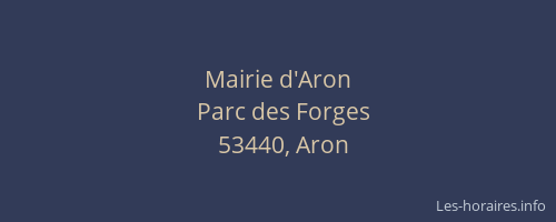 Mairie d'Aron