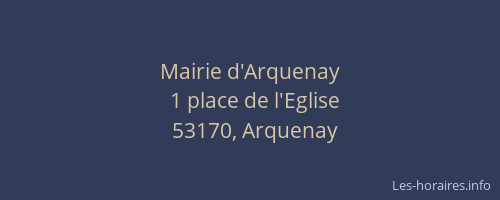 Mairie d'Arquenay