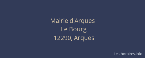 Mairie d'Arques