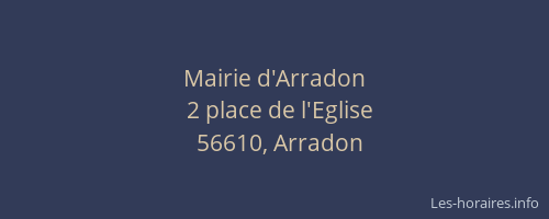 Mairie d'Arradon